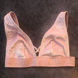 ☀️BOGO Item NWT Victoria’s Secret Pink Blush Shine Velvet Bralette☀️